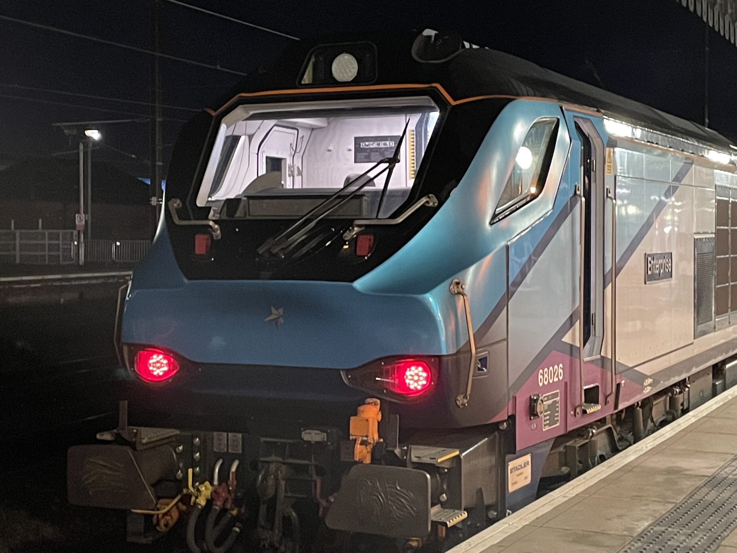 Photo of front of Transpennine train