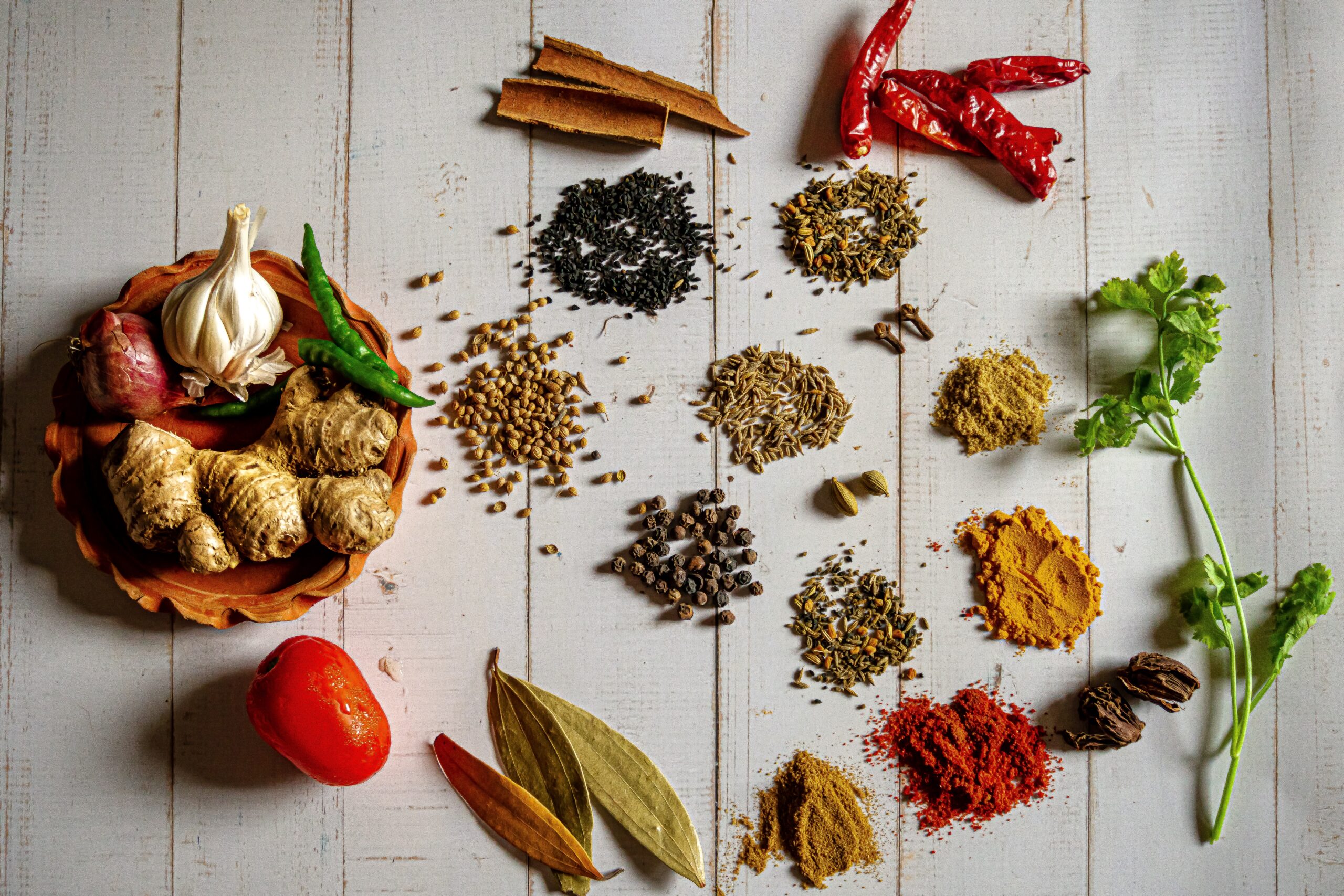 Image of Spices layout on boards