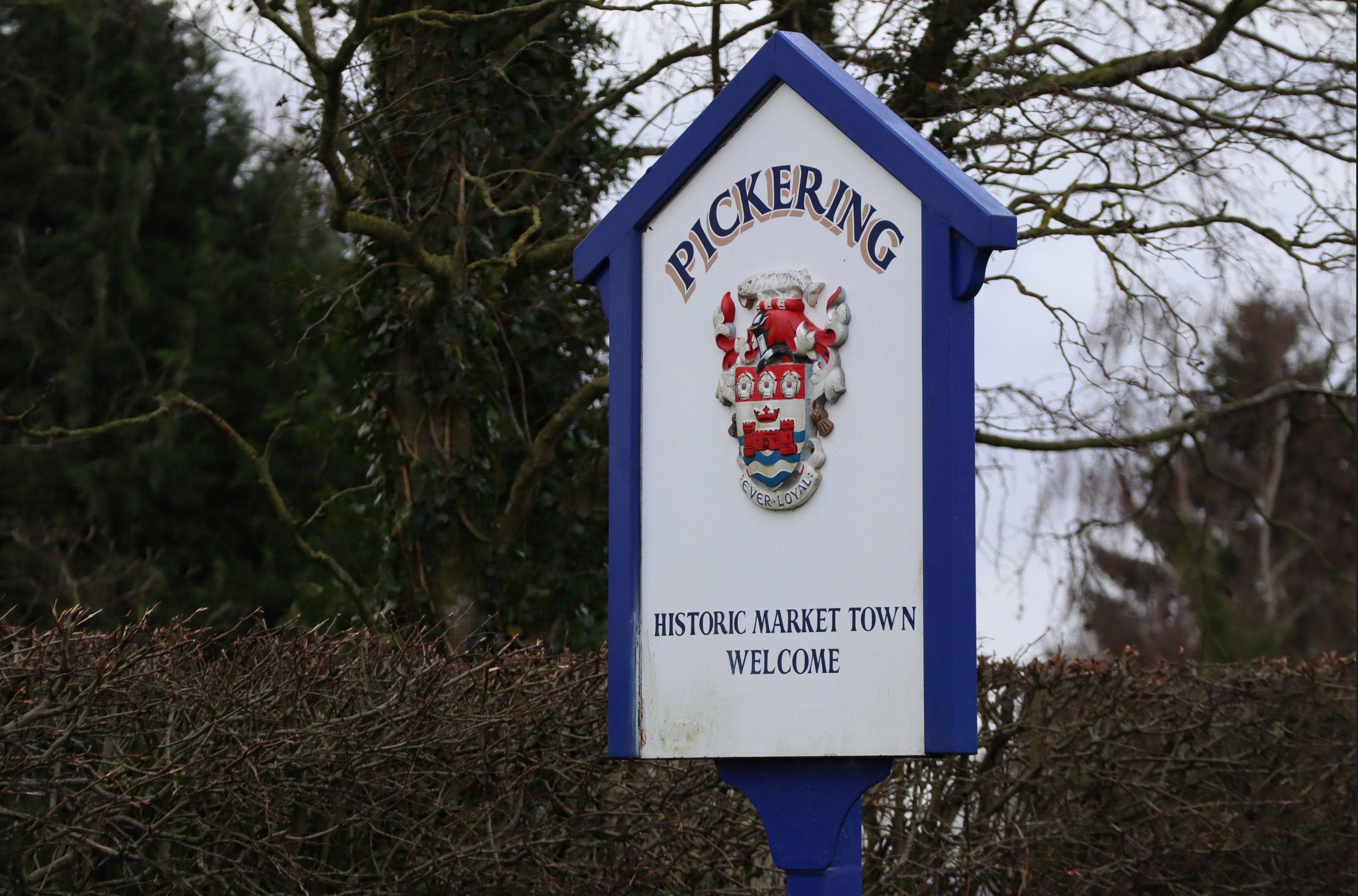 Pickering Town Sign